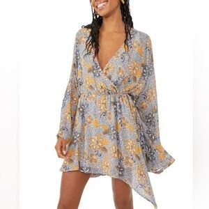 Free People Flowy Wrap Dress size M NWT